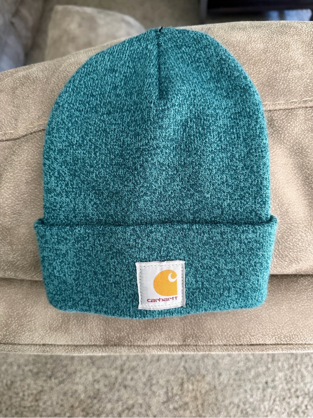 Carhartt Teal Knit Cuffed Beanie